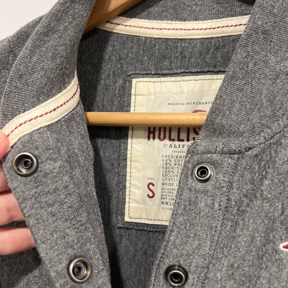 Hollister Women's Charcoal Bomber Jacket - Picture 7 of 12